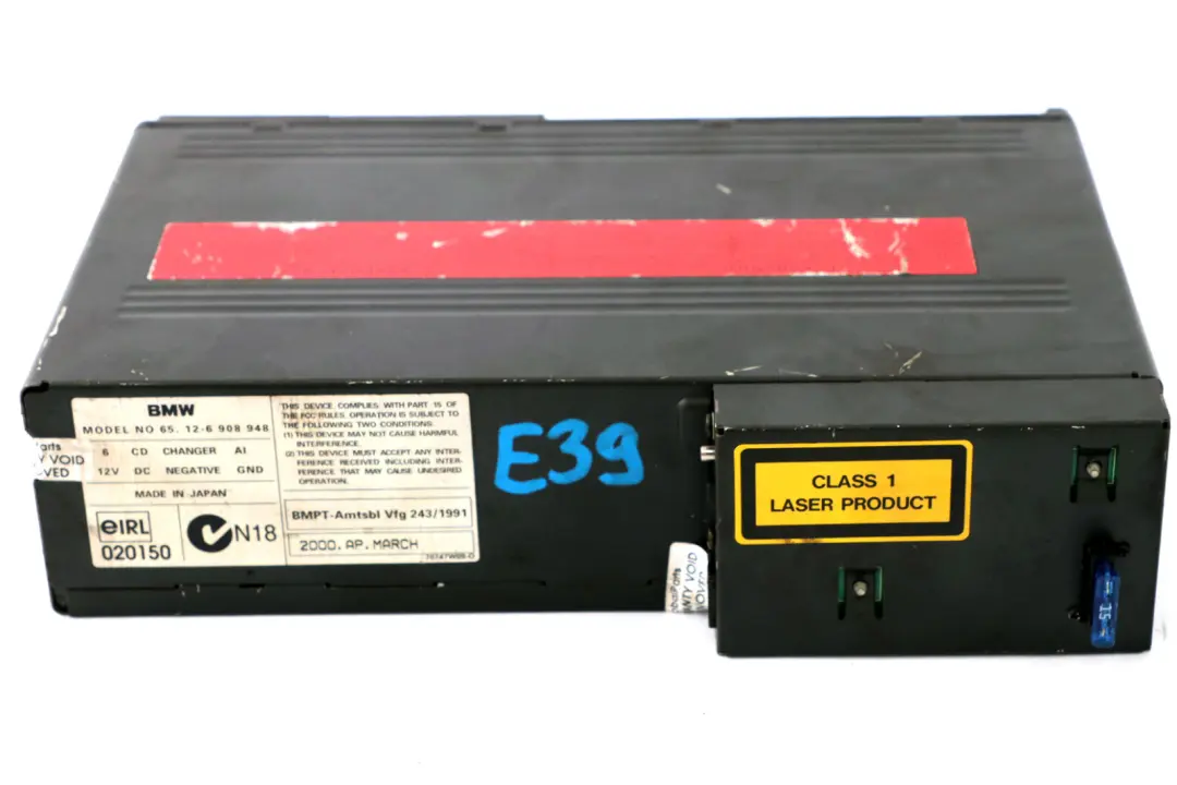 BMW E39 Zmieniarka Płyt Kompaktowych 6-CD Bez Magazynka - SKU 6908948 - Numer Części 6908948