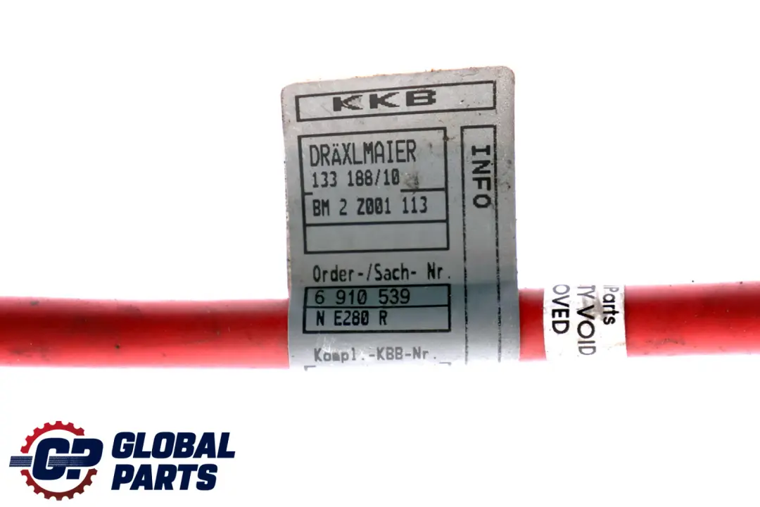 Cable De La bateria mas polo para BMW X3 E83 E46 con número de pieza 6910539 BMW X3 E83 E46 Cable De La bateria mas polo - SKU 6910539 - Número de pieza 6910539