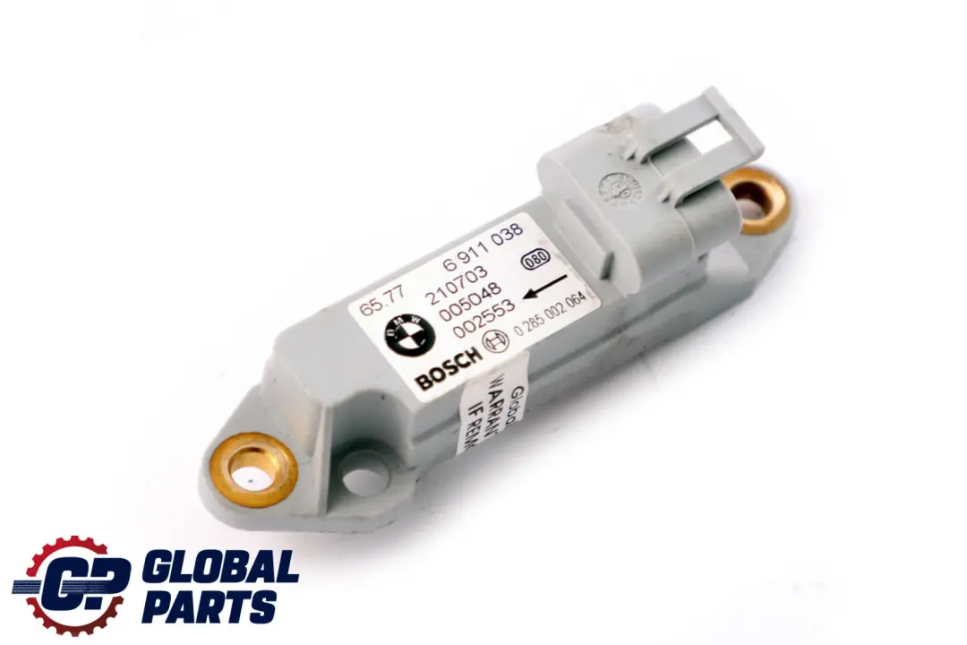 Airbag Side Impact Crash Sensor Bosch to BMW 3 X5 Series E46 E53 with Part number 6911038 BMW 3 X5 Series E46 E53 Airbag Side Impact Crash Sensor Bosch - SKU 6911038 - Part number 6911038