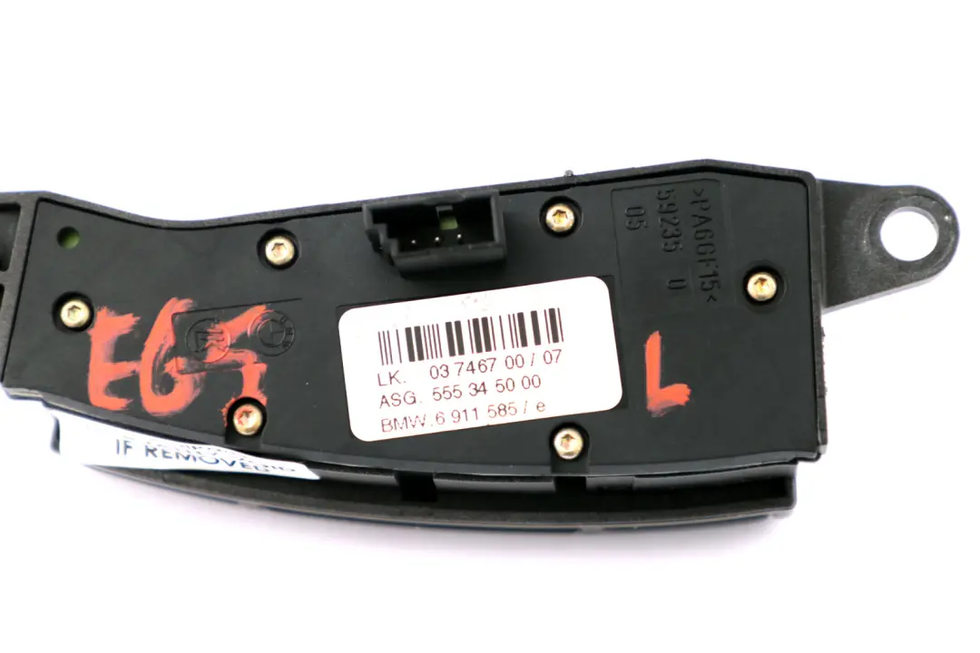 Interruttore Mfl SX 6131 per BMW E65 E66 con numero di parte 6911585 BMW E65 E66 Interruttore Mfl SX 6131 - SKU 6911585 - Numero di parte 6911585