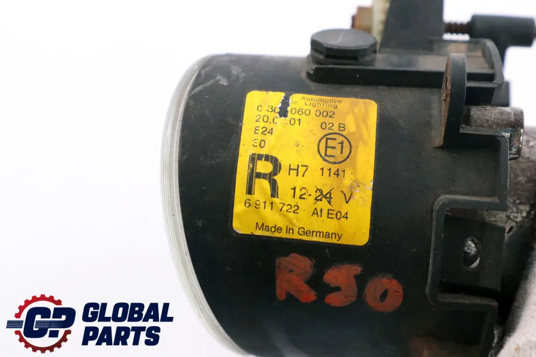 Fog Lights Lamp Right O/S to Mini Cooper One R50 R52 R53 with Part number 6925049 Mini Cooper One R50 R52 R53 Fog Lights Lamp Right O/S - SKU 6911722 - Part number 6925049