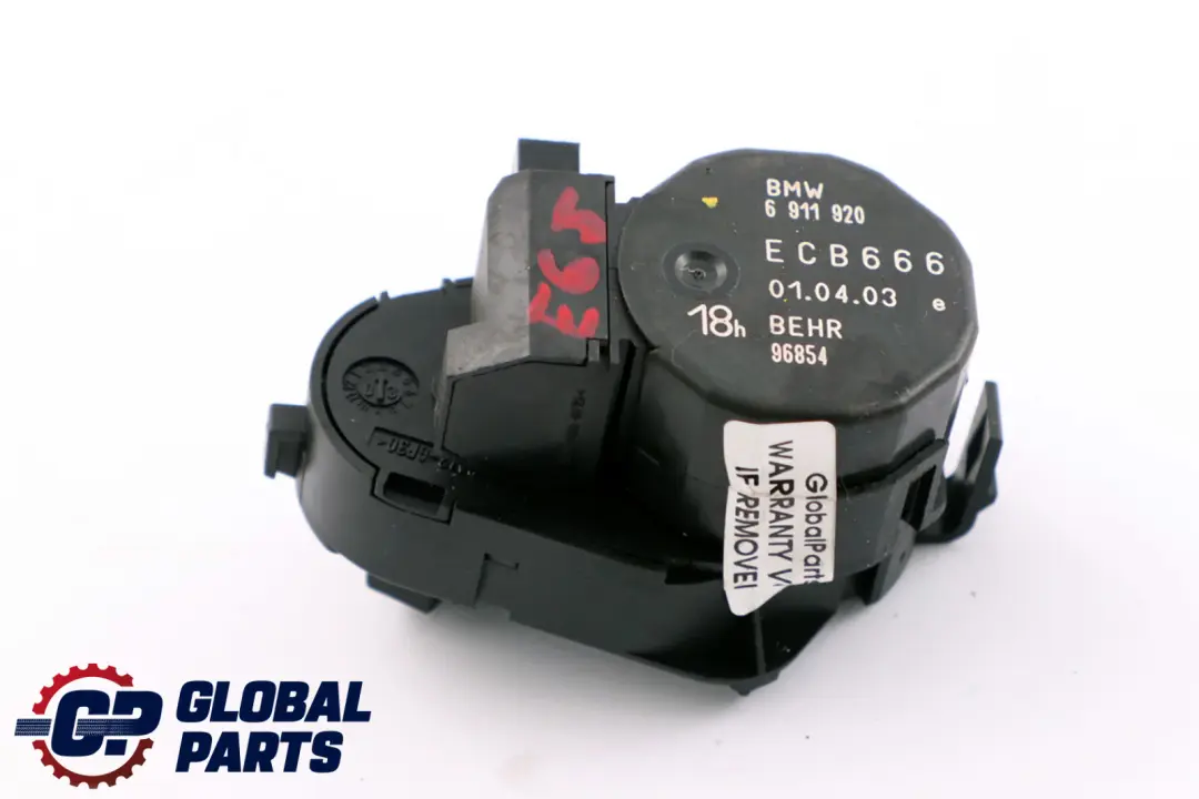 Stellantrieb Kaltluftkanal Rechts für BMW 7 er E65 E66 E67 mit Teilenummer 6911920 BMW 7 er E65 E66 E67 Stellantrieb Kaltluftkanal Rechts - SKU 6911920 - Teilenummer 6911920