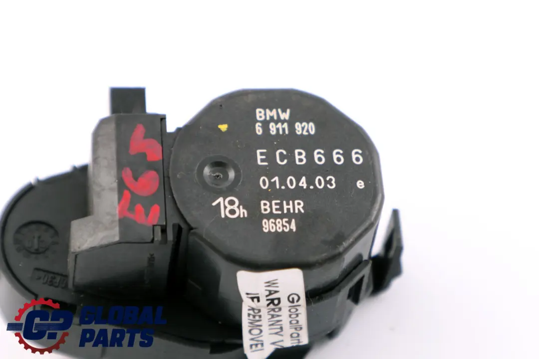 Actionneur du volet de chauffage du compartiment droit pour BMW E65 E66 E67 à propos du numéro de pièce 6911920 BMW E65 E66 E67 Actionneur du volet de chauffage du compartiment droit - SKU 6911920 - Numéro de pièce 6911920