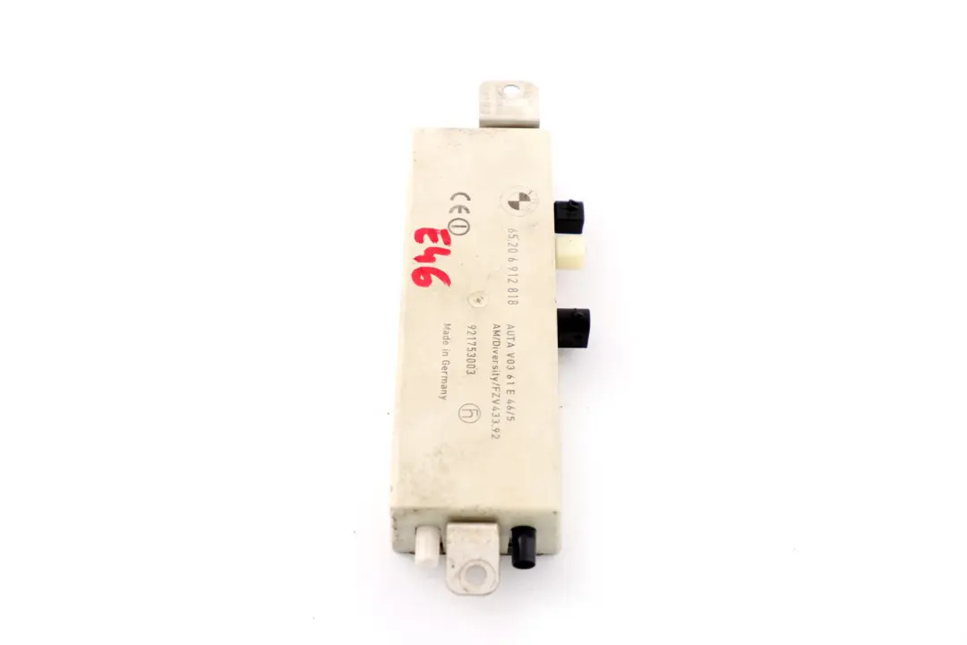 Radio Antenna Amplifier Diversity 434 MHZ to BMW 3 Series E46 with Part number 6912818 BMW 3 Series E46 Radio Antenna Amplifier Diversity 434 MHZ - SKU 6912818 - Part number 6912818