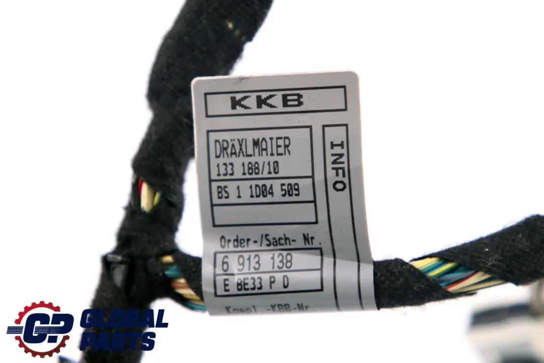 Mazo De cables Cableado Puerta Delantera Derecha para BMW E65 con número de pieza 6913138 BMW E65 Mazo De cables Cableado Puerta Delantera Derecha - SKU 6913138 - Número de pieza 6913138