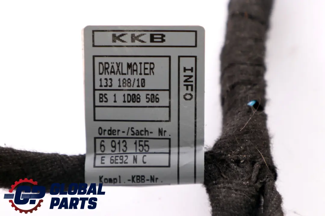 Left Door Module Wiring Loom Harness N/S to BMW 7 Series E65 E66 Rear with Part number 6913155 BMW 7 Series E65 E66 Rear Left Door Module Wiring Loom Harness N/S - SKU 6913155 - Part number 6913155