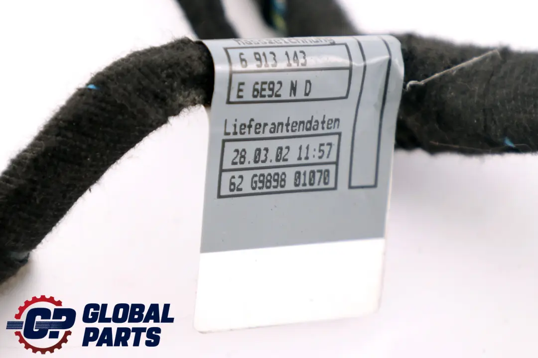 Left Door Module Wiring Loom Harness N/S to BMW 7 Series E65 E66 Rear with Part number 6913155 BMW 7 Series E65 E66 Rear Left Door Module Wiring Loom Harness N/S - SKU 6913155 - Part number 6913155