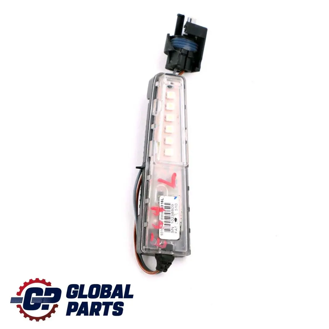 Luz de espejo retrovisor exterior izquierdo para BMW E60 E61 E63 E64 con número de pieza 6913277 BMW E60 E61 E63 E64 Luz de espejo retrovisor exterior izquierdo - SKU 6913277 - Número de pieza 6913277