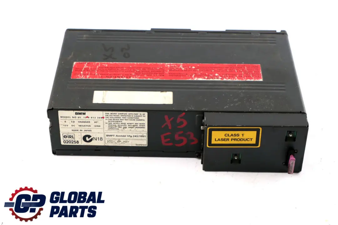 Caricatore CD A 6 Dischi Con Caricatore per BMW X3 X5 Z4 E53 E83 E85 con numero di parte 6913389 BMW X3 X5 Z4 E53 E83 E85 Caricatore CD A 6 Dischi Con Caricatore - SKU 6913389-1 - Numero di parte 6913389