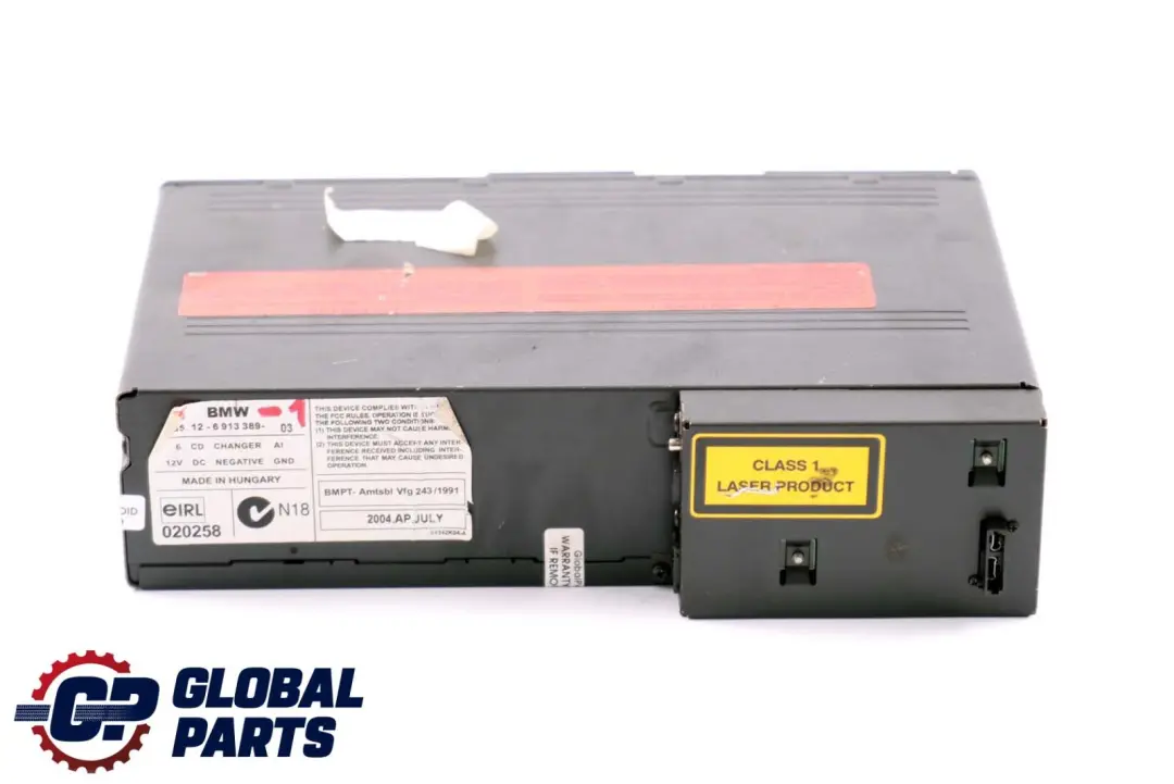 Caricatore CD A 6 Dischi Con Caricatore per BMW X3 X5 Z4 E53 E83 E85 con numero di parte 6913389 BMW X3 X5 Z4 E53 E83 E85 Caricatore CD A 6 Dischi Con Caricatore - SKU 6913389-1 - Numero di parte 6913389