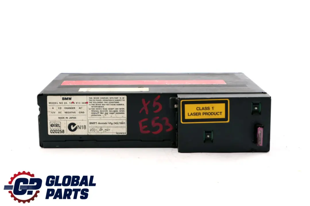 Disc CD Changer Multichanger Without Magazine to BMW X3 X5 Z4 E53 E83 E85 6 with Part number 6913389 BMW X3 X5 Z4 E53 E83 E85 6 Disc CD Changer Multichanger Without Magazine - SKU 6913389 - Part number 6913389