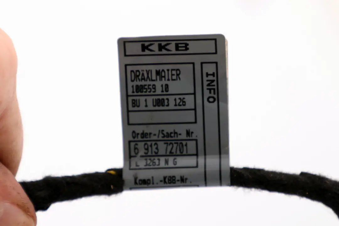 Puerta Delantera Izquierda Derecha N/ Cableado Mazo para BMW X5 E53 con número de pieza 6913727 BMW X5 E53 Puerta Delantera Izquierda Derecha N/ Cableado Mazo - SKU 6913727 - Número de pieza 6913727