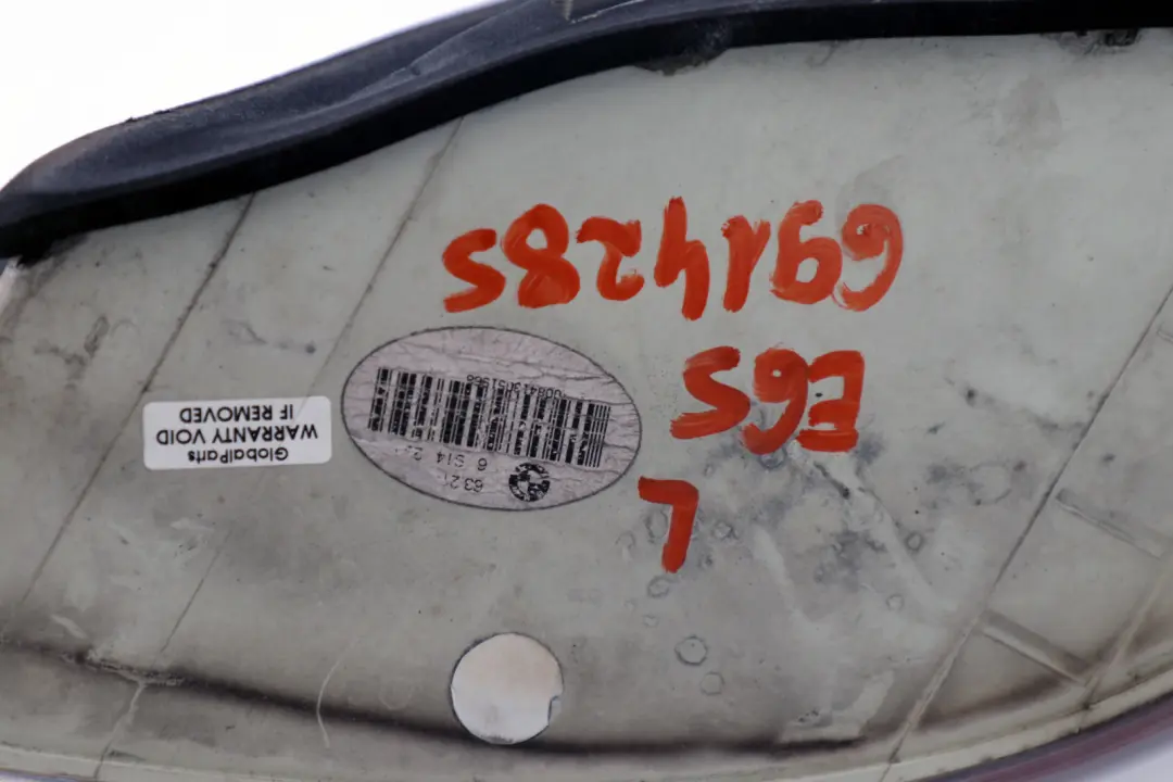 BMW 7 er E65 E66 E67 Heckleuchte Seitenwand Links Weiss - SKU 6914285 - Teilenummer 6914285