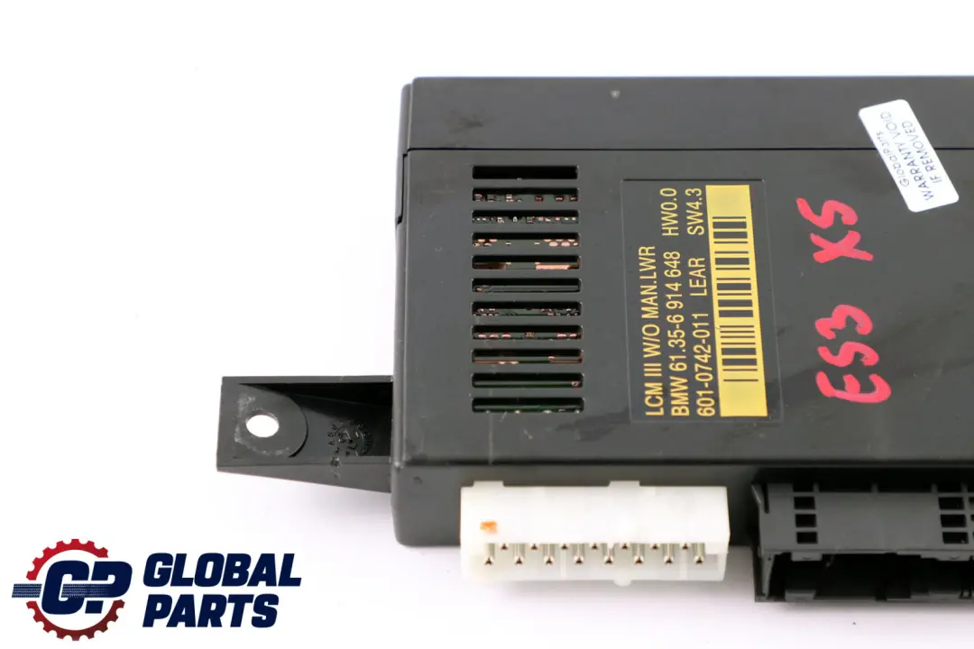 Light Control Unit Module ECU LCM III MAN.LWR to BMW X5 Series E53 Xenon with Part number 6914648 BMW X5 Series E53 Xenon Light Control Unit Module ECU LCM III MAN.LWR - SKU 6914648 - Part number 6914648