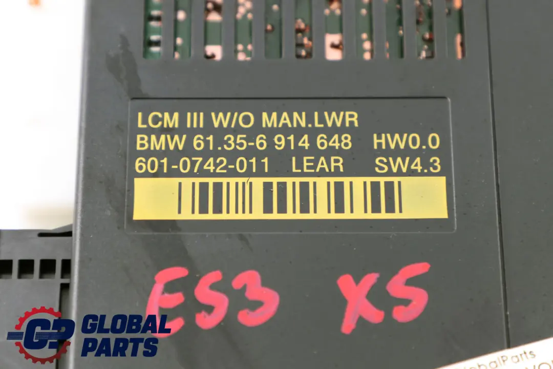 Light Control Unit Module ECU LCM III MAN.LWR to BMW X5 Series E53 Xenon with Part number 6914648 BMW X5 Series E53 Xenon Light Control Unit Module ECU LCM III MAN.LWR - SKU 6914648 - Part number 6914648