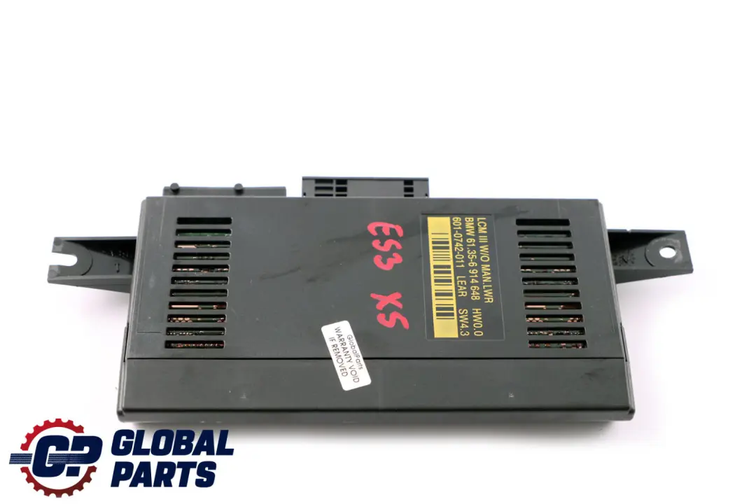 Lichtmodul Steuergerät ECU LCM III MAN.LWR für BMW X5 er E53 Xenon mit Teilenummer 6914648 BMW X5 er E53 Xenon Lichtmodul Steuergerät ECU LCM III MAN.LWR - SKU 6914648 - Teilenummer 6914648