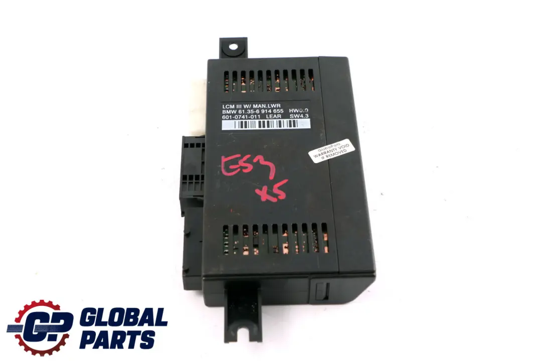 BMW X5 Series E53 Light Check Module Control Unit ECU Lear LCM III - SKU 6914655 - Part number 6914655