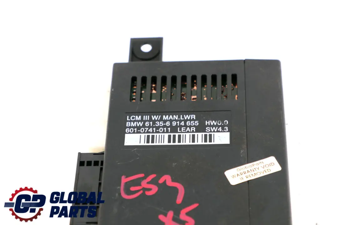 BMW X5 Series E53 Light Check Module Control Unit ECU Lear LCM III - SKU 6914655 - Part number 6914655