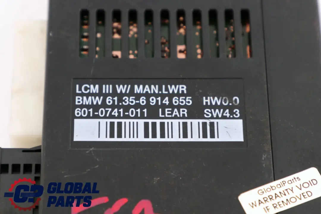 Unidad Control Módulo Control De Luces ECU Lear LCM III para BMW X5 E53 con número de pieza 6914655 BMW X5 E53 Unidad Control Módulo Control De Luces ECU Lear LCM III - SKU 6914655 - Número de pieza 6914655