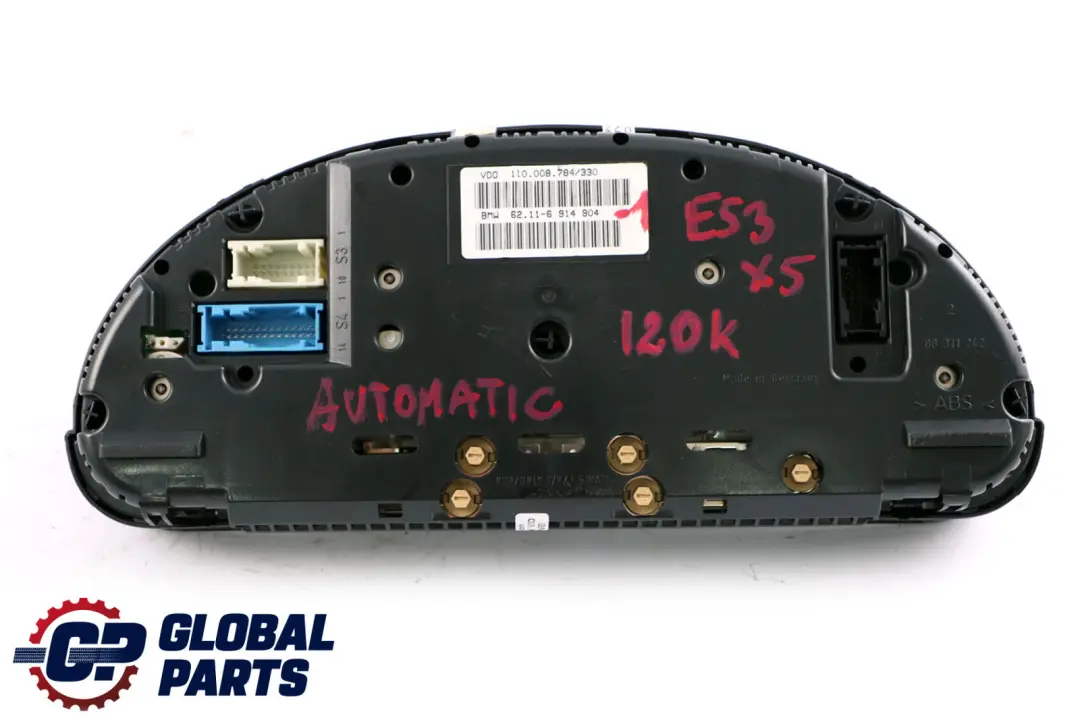 Instrument Cluster Speedo Clocks Automatic to BMW X5 Series E53 with Part number 6914904 BMW X5 Series E53 Instrument Cluster Speedo Clocks Automatic - SKU rhd-6914904-1 - Part number 6914904