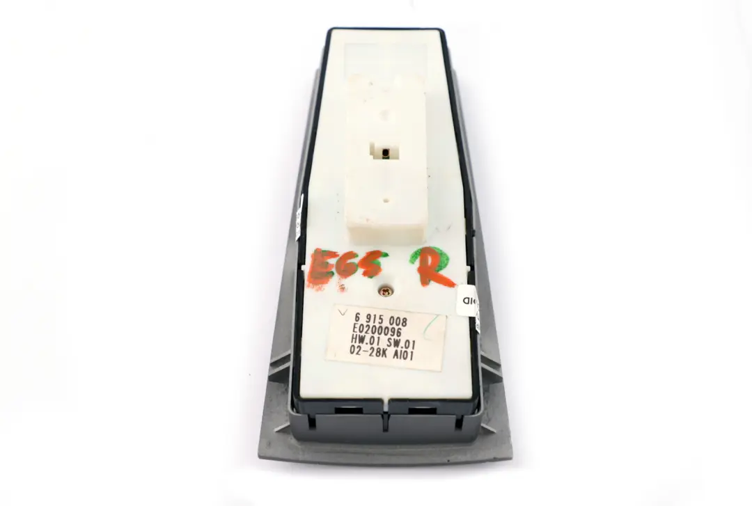 BMW E65 E66 Window Lifter Switch Driver Side Door Right O/S - SKU 6915008 - Part number 6915008