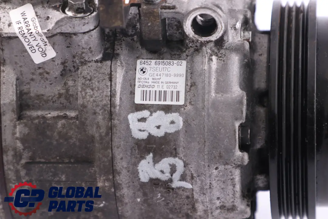 N62 Air Conditioning Compressor to BMW 5 6 Series E60 E61 E63 E64 with Part number 6915083 BMW 5 6 Series E60 E61 E63 E64 N62 Air Conditioning Compressor - SKU 6915083 - Part number 6915083