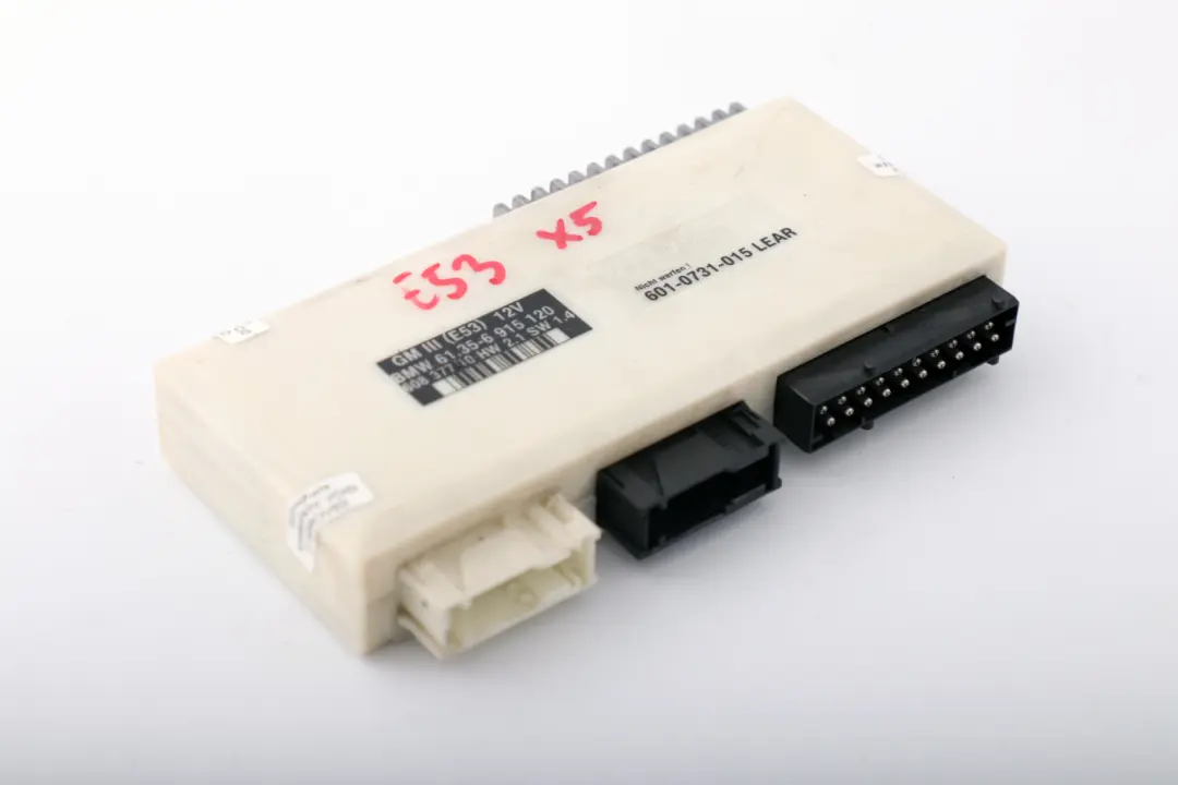 Allgemeine Karosseriesteuerungsmoduleinheit ECU Lear für BMW X5 E53 GM III mit Teilenummer 6915120 BMW X5 E53 GM III Allgemeine Karosseriesteuerungsmoduleinheit ECU Lear - SKU 6915120 - Teilenummer 6915120