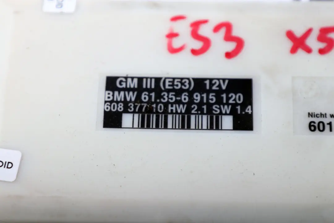 General Body Control Module Unit ECU Lear BMW X5 E53 GM III - SKU 6915120 - Part number 6915120