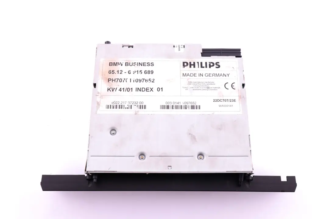 Radio BMW Business Lettore di cassette 6512 per BMW X5 E53 con numero di parte 6915689 BMW X5 E53 Radio BMW Business Lettore di cassette 6512 - SKU 6915689 - Numero di parte 6915689