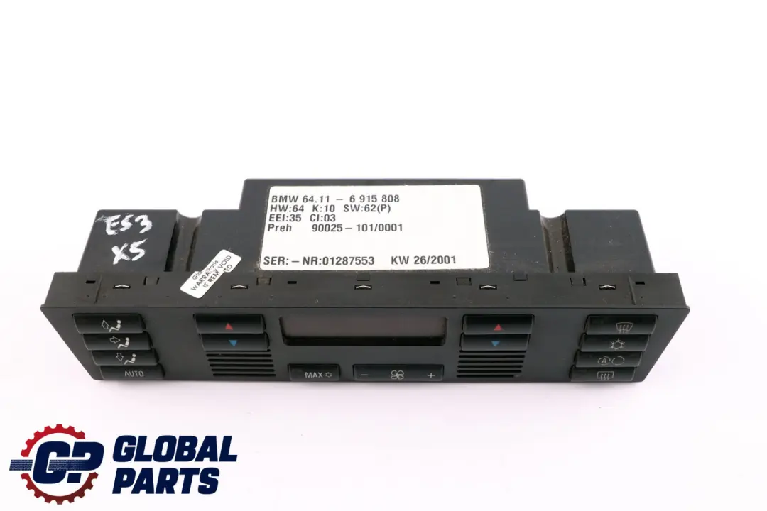 BMW X5 E53 Automatic Air Conditioning Control - SKU 6915808 - Teilenummer 6915808
