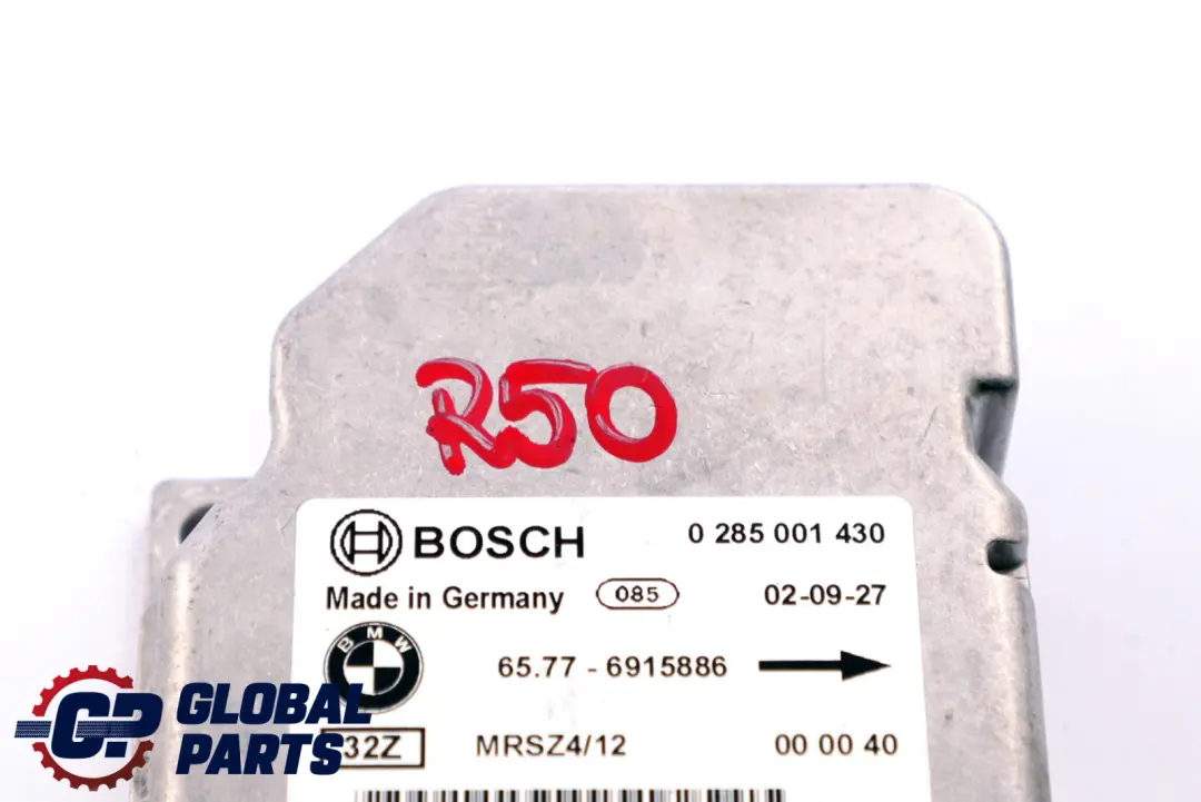 Module Mini R50 R53 Side Control Unit ECU to Air with Part number 6915886 Air Module Mini R50 R53 Side Control Unit ECU - SKU 6915886 - Part number 6915886