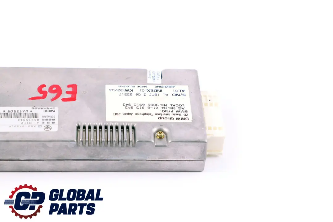 Interfaccia Telefono Veicolare Giappone per BMW 7 X3 Z4 E65 E66 E83 E85 con numero di parte 6915943 BMW 7 X3 Z4 E65 E66 E83 E85 Interfaccia Telefono Veicolare Giappone - SKU 6915943 - Numero di parte 6915943