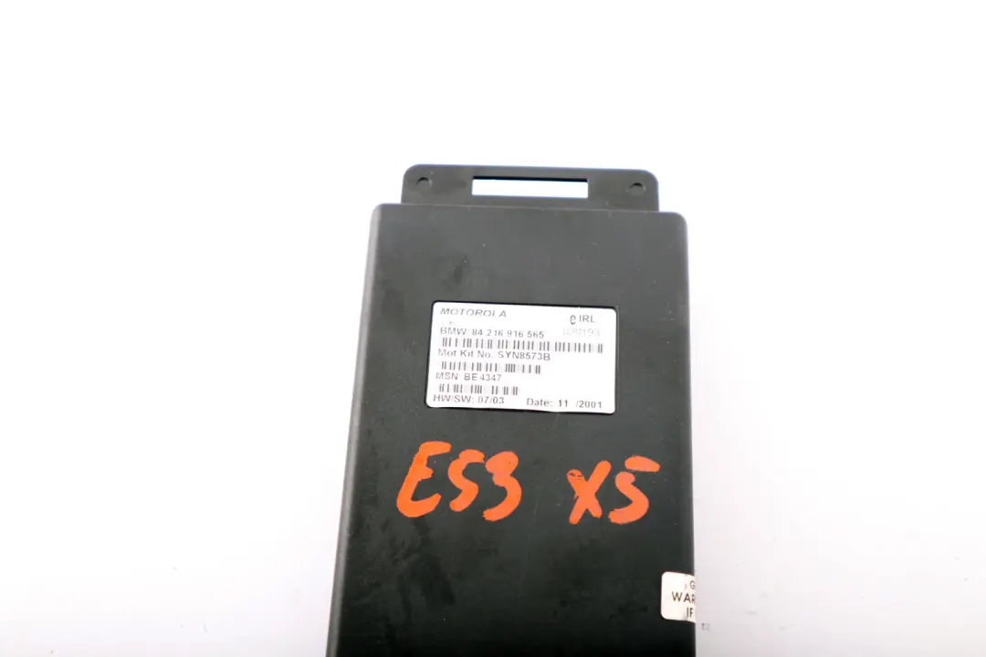 Ladefreisprechelektronik MOTOROLA für BMW 5 X5 er E38 E39 E53 mit Teilenummer 6916565 BMW 5 X5 er E38 E39 E53 Ladefreisprechelektronik MOTOROLA - SKU 6916565 - Teilenummer 6916565