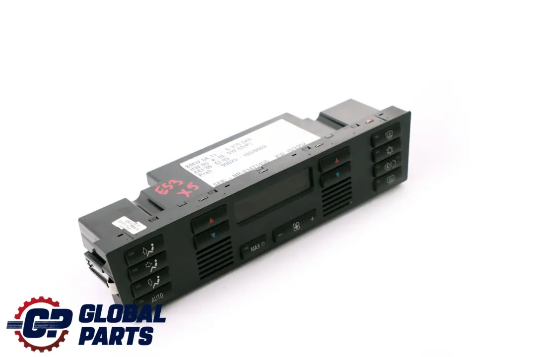 Bedienteil Klimaautomatik A/C Schalter für BMW X5 er E53 mit Teilenummer 6916648 BMW X5 er E53 Bedienteil Klimaautomatik A/C Schalter - SKU 6916648 - Teilenummer 6916648