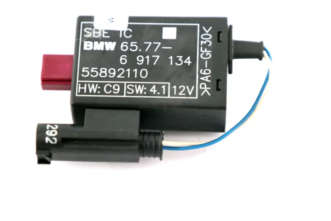 Occupancy Sensor Mat Electronic Control Unit to BMW 7 Series E65 E66 Seat with Part number 6917134 BMW 7 Series E65 E66 Seat Occupancy Sensor Mat Electronic Control Unit - SKU 6917134 - Part number 6917134