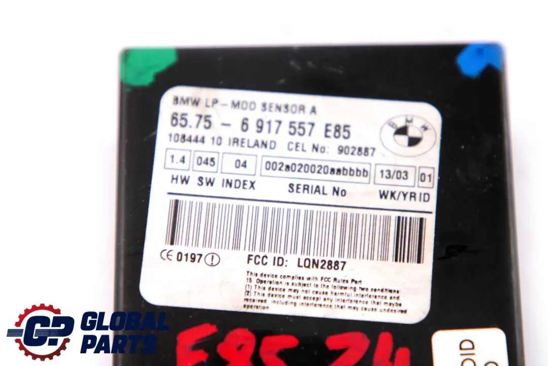 BMW Z4 Z3 E36 E85 Module Radar Burglar Alarm Sensor 6963225 - SKU 6917557 - Part number 6917557
