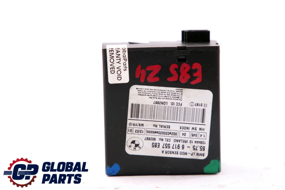 Reihe E36 E85 Radar-Einbruchalarmsensor 6963225 für BMW Z4 Z3 mit Teilenummer 6917557 BMW Z4 Z3 Reihe E36 E85 Radar-Einbruchalarmsensor 6963225 - SKU 6917557 - Teilenummer 6917557