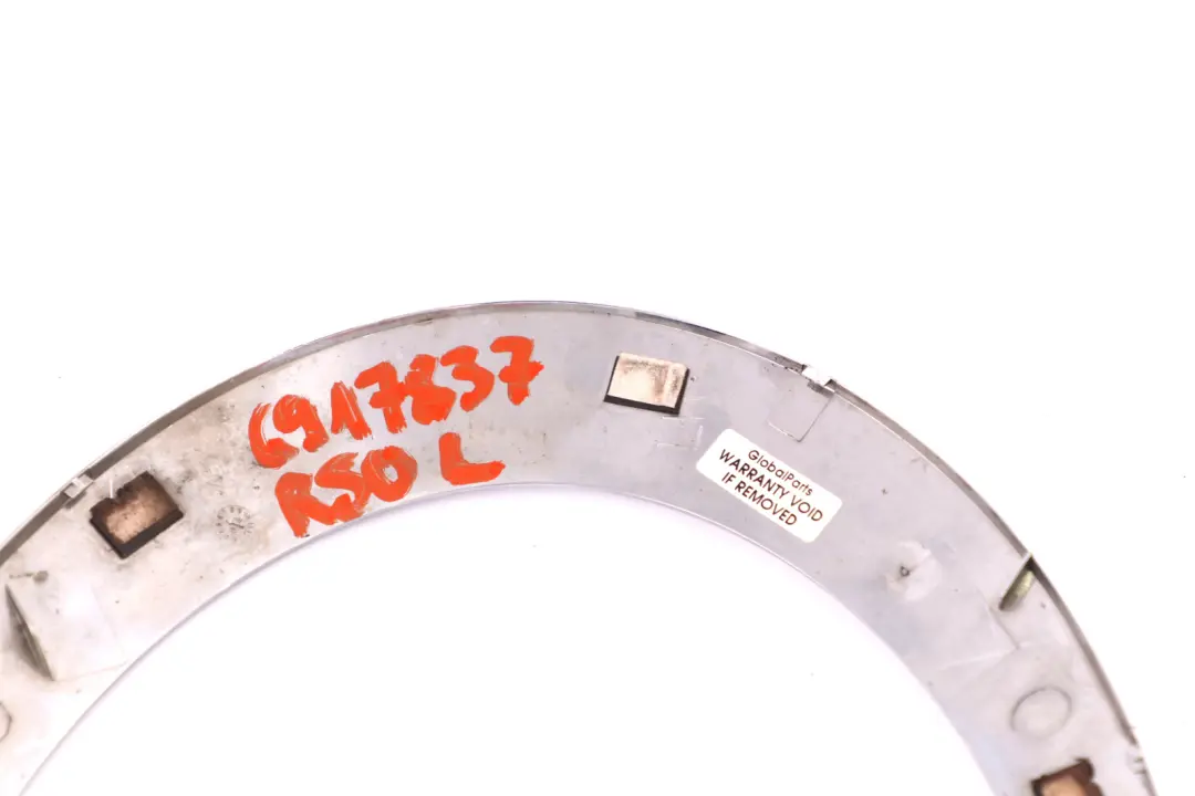 Anillo Cromado de L?mpara Izquierda 6312 para Mini One Cooper R50 R53 con número de pieza 6917837 Mini One Cooper R50 R53 Anillo Cromado de L?mpara Izquierda 6312 - SKU 6917837 - Número de pieza 6917837