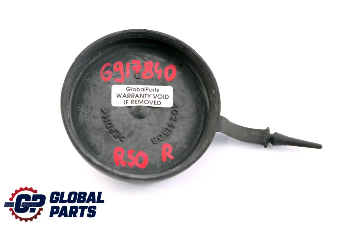 Headlight Covering Cap High Beam Right Cover to BMW Mini Cooper One R50 R53 with Part number 6917840 BMW Mini Cooper One R50 R53 Headlight Covering Cap High Beam Right Cover - SKU 6917840 - Part number 6917840