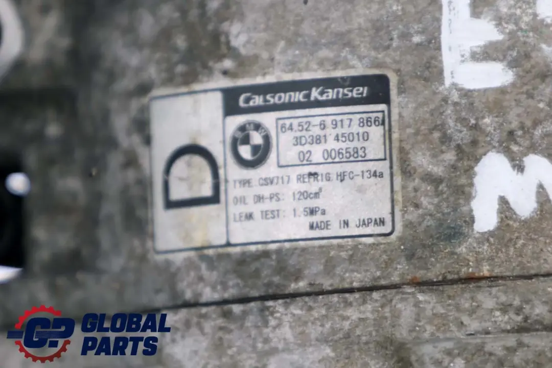 M57 A/C Pompe du compresseur de climatisation pour BMW X5 E53 3.0d à propos du numéro de pièce 6917866 BMW X5 E53 3.0d M57 A/C Pompe du compresseur de climatisation - SKU 6917866 - Numéro de pièce 6917866