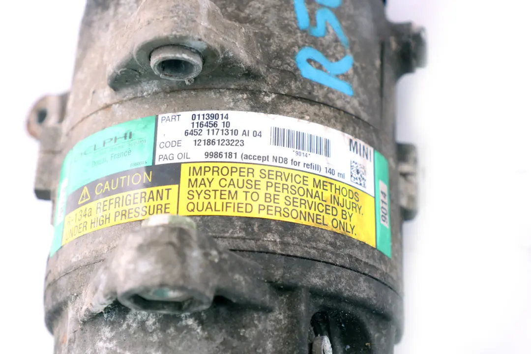 A/C Air Conditioning Pump Compressor 1171310 to Mini Cooper One R50 R52 R53 with Part number 6918122 Mini Cooper One R50 R52 R53 A/C Air Conditioning Pump Compressor 1171310 - SKU 6918122 - Part number 6918122