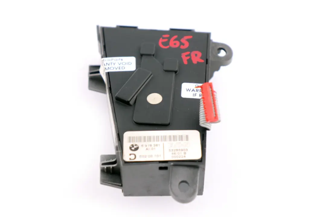 BMW 7 Series E65 E66 Front Right Seat O/S Adjusting Switch Knob Panel - SKU 6918381 - Part number 6918381