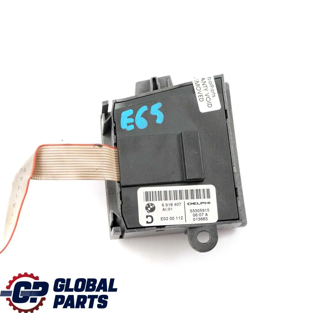 BMW 7 E65 E66 Interruptor Ajuste Asiento Delantero Calefacción Aire Ventilación - SKU 6918407 - Número de pieza 6918407