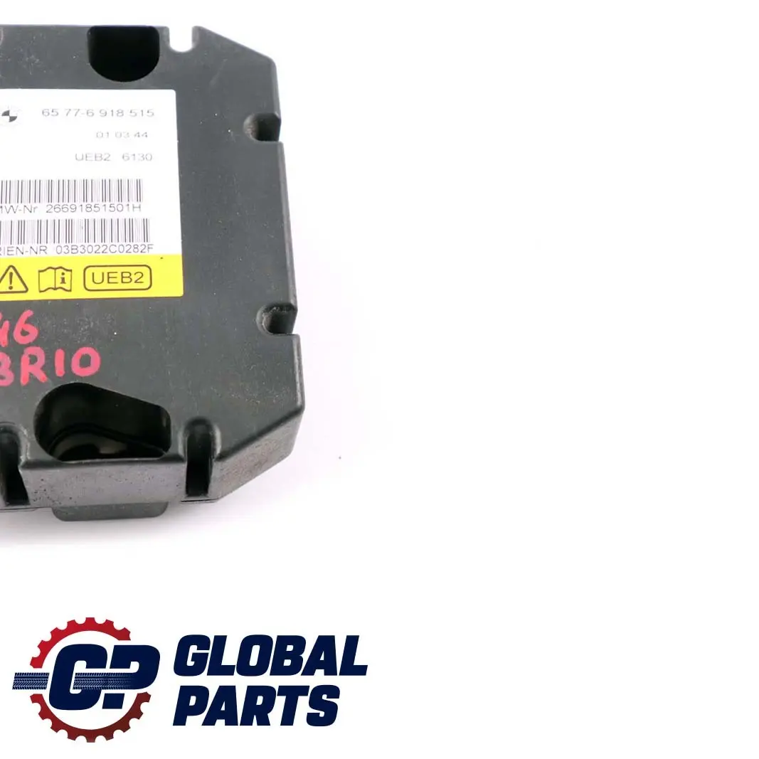 BMW E46 Convertible Rollover Sensor Control Unit Module - SKU 6918515 - Part number 6918515