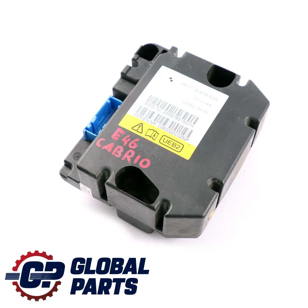 Rollover Sensor Control Unit Module to BMW E46 Convertible with Part number 6918515 BMW E46 Convertible Rollover Sensor Control Unit Module - SKU 6918515 - Part number 6918515