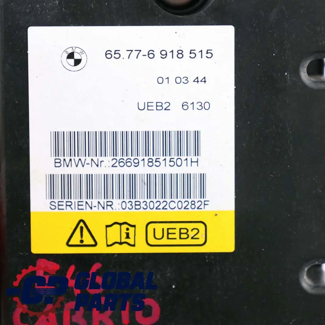 BMW E46 Convertible Rollover Sensor Control Unit Module - SKU 6918515 - Part number 6918515