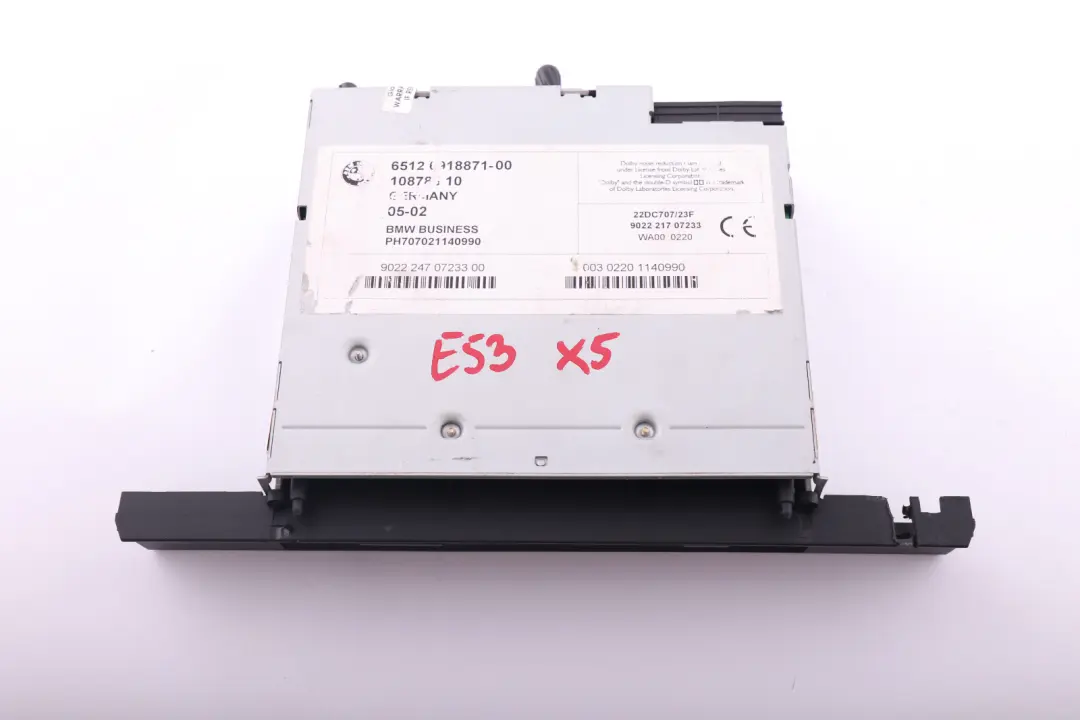 Radio BMW Business Cassette Player para BMW X5 E53 con número de pieza 6918871 BMW X5 E53 Radio BMW Business Cassette Player - SKU 6918871 - Número de pieza 6918871