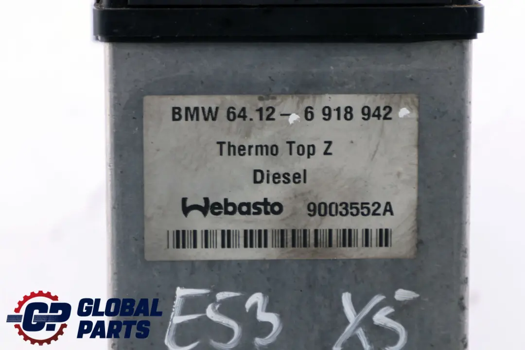 BMW X5 E53 M57 M57N 3.0d Diesel Riscaldatore ausiliario Webasto - SKU 6918942 - Numero di parte 6918942