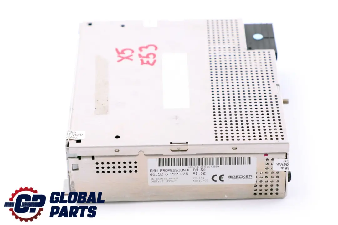 Radio Professional TMC 6512 für BMW X5 er E53 mit Teilenummer 6919078 BMW X5 er E53 Radio Professional TMC 6512 - SKU 6919078 - Teilenummer 6919078