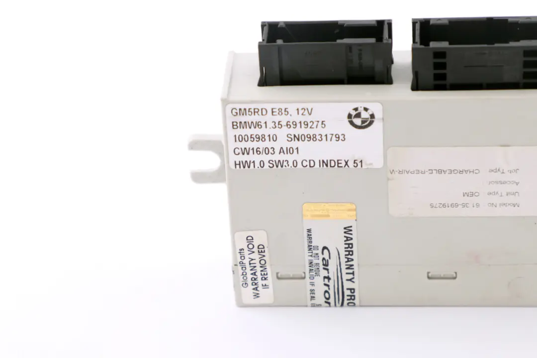 Módulo de la unidad de control de la carrocería 12 Delphi para BMW Z4 E85 E86 con número de pieza 6919275 BMW Z4 E85 E86 Módulo de la unidad de control de la carrocería 12 Delphi - SKU 6919275 - Número de pieza 6919275